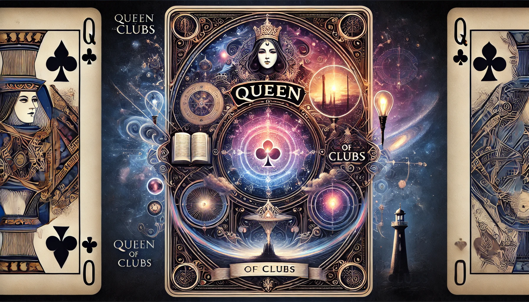 Birthday Card Queen of Clubs