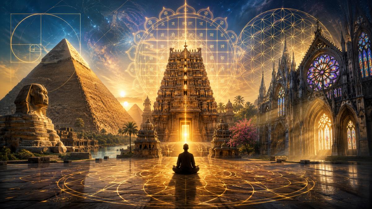 The Hidden Math of Creation: How Biogeometry Shapes Sacred Spaces Across Cultures